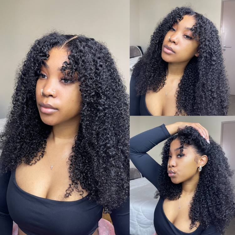 [vanessaablant]'s Special Link VolumeMAX™ 250% Density Flexi Fit Invisi Drawstring Cap Glueless 13X4 Frontal Lace HD Lace Kinky Curly Wig-01