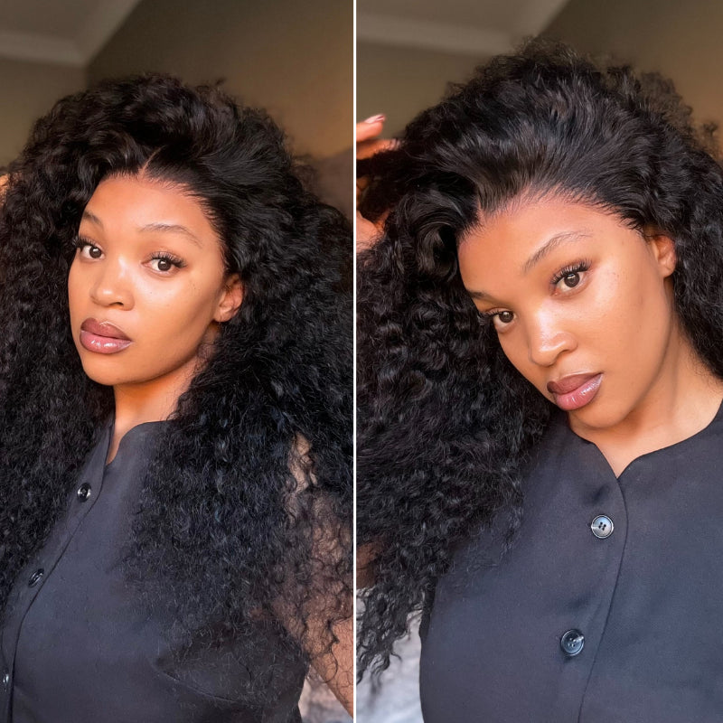 [bassiepeete]'s Special Link VolumeMAX™ 180% / 220% Density Water Wave Glueless Flexi-Fit Drawstring 13x4 Frontal Lace Fluffy Curly Wig Pre-Cut Lace-05