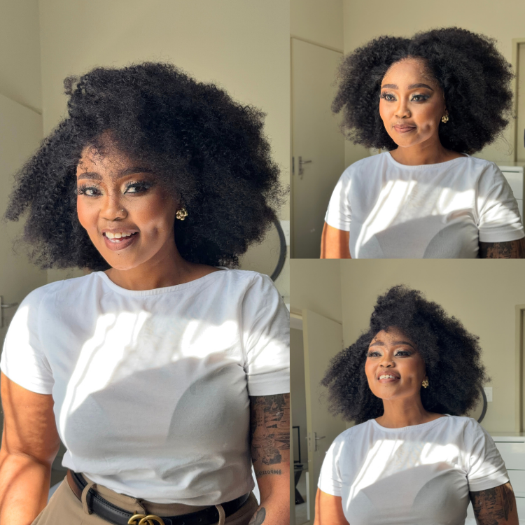 [mimo_mokgosi]'s Special Link Pre-do Lagos Hairline Flexi Fit Invisi Drawstring Cap 250% Density Natural Black Kinky Curly Glueless 13x4 Frontal HD Lace 12 inches Wig Pre-Cut Lace-01