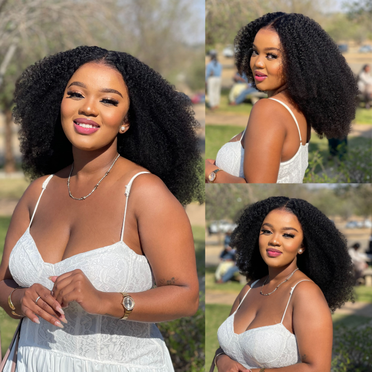 [_lerato24]'s Special Link VolumeMAX™ 250% Density Flexi Fit Invisi Drawstring Cap Glueless 13X4 Frontal Lace HD Lace Kinky Curly Wig-01