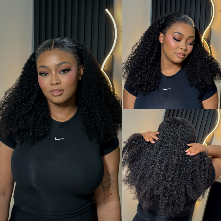 [noluuu_]'s Special Link VolumeMAX™ 250% Density Flexi Fit Invisi Drawstring Cap Glueless 13X4 Frontal Lace HD Lace Kinky Curly Wig-01