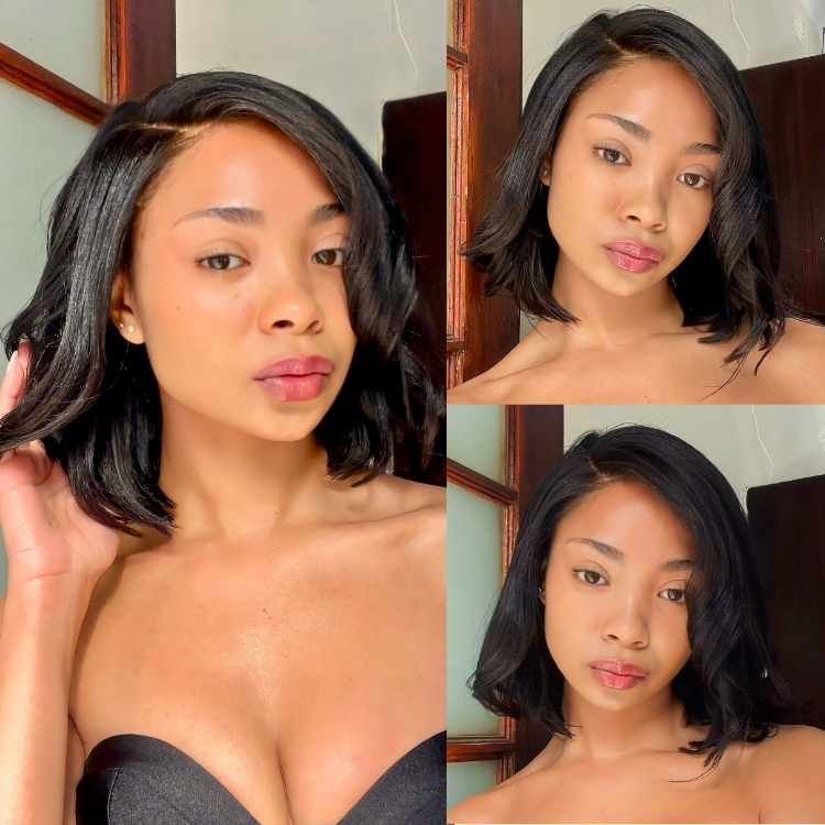 [brialenefelix]'s Special Link VolumeMAX™ 200% Density Ready to Go Yaki Straight Glueless Minimalist HD Lace Short Bob Wig Pre-Cut Lace-01
