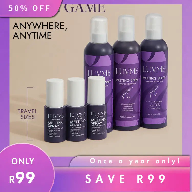 SA Only | LUVME Perimeter Wig Invisible Lace Glue Spray - Ultra-Strong Hold & Quick-Dry & Featherlight Formula & Invisible Bonding-12