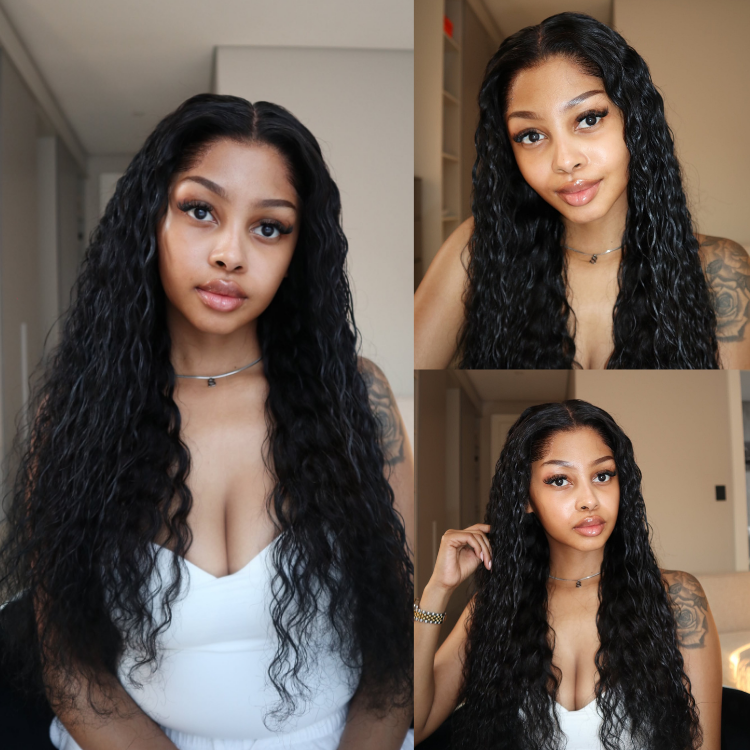 [tshegoteelux11]'s Special Link Pre-do Lagos Hairline Flexi Fit Invisi Drawstring Cap 200% Density Water Wave Glueless 13x4 Frontal HD Lace Wig Pre-Cut Lace-01