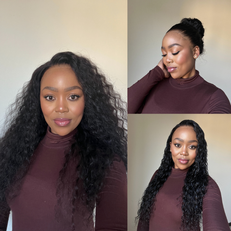 [anitamotlhale]'s Special Link PreMax Wigs | Flexi-Fit Invisi Drawstring Cap 360 Lace HD Lace Natural Black & Brown Highlights Water Wave Wig Pre-Cut Lace-01