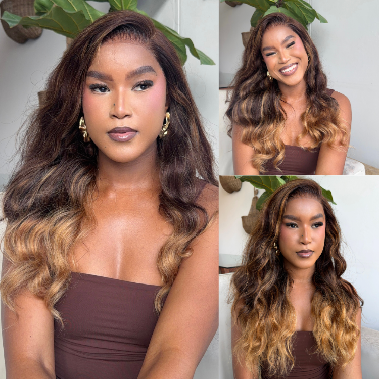 [nikkishange]'s Special Link Luvme All-Day Comfort™ Wig 180% Density Sun-Kissed Blonde Ombre Highlight Loose Body Wave Glueless 7x6 Closure HD Lace Wig Pre-Cut Lace-01