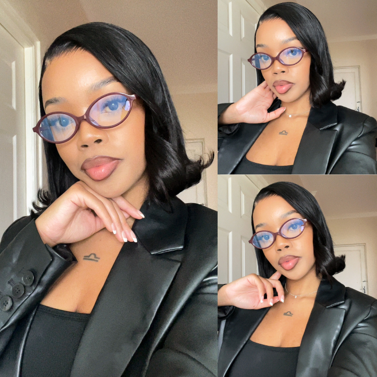 [macaroonstan]'s Special Link NatureMAX™ Silky Blunt Cut Bob Glueless Ear-to-ear 13x4 HD Lace Front Wig Pre-Cut Lace Flexi-Fit Drawstring Cap-01
