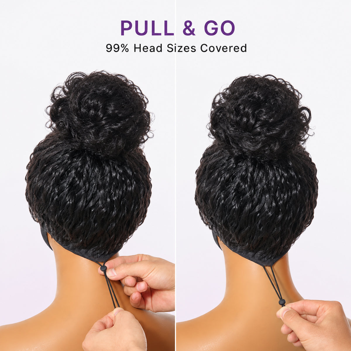 [bassiepeete]'s Special Link VolumeMAX™ 180% / 220% Density Water Wave Glueless Flexi-Fit Drawstring 13x4 Frontal Lace Fluffy Curly Wig Pre-Cut Lace-17