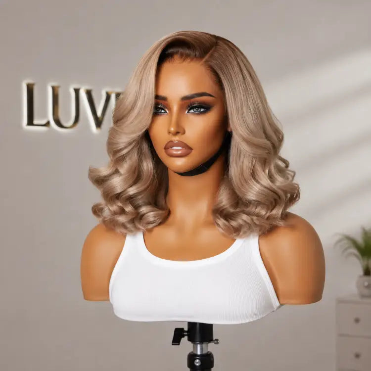 Worth I Gorgeous Loose Body Wave Ash Blonde Hair Wig Glueless Minimalist Lace Wig-01