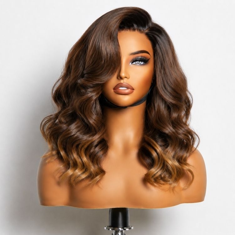 Worth | Luvme Hair Ombre Brown Loose Body Wave 13x6 Closure Lace Wig-01
