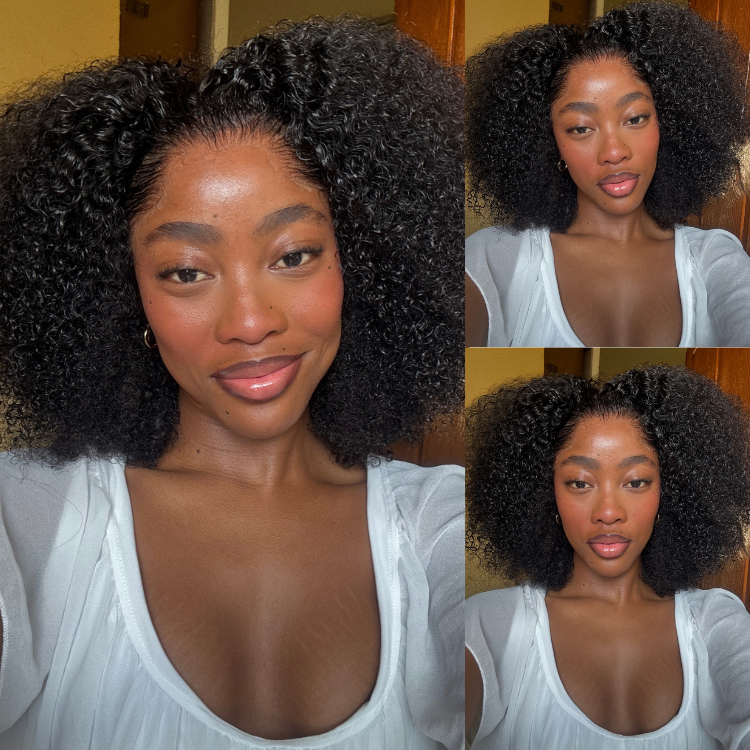 [lathithaaa.nduvane]'s Special Link Pre-do Lagos Hairline Flexi Fit Invisi Drawstring Cap 250% Density Natural Black Jerry Curl Glueless 13x4 Frontal HD Lace 14 inches Wig Pre-Cut Lace-01