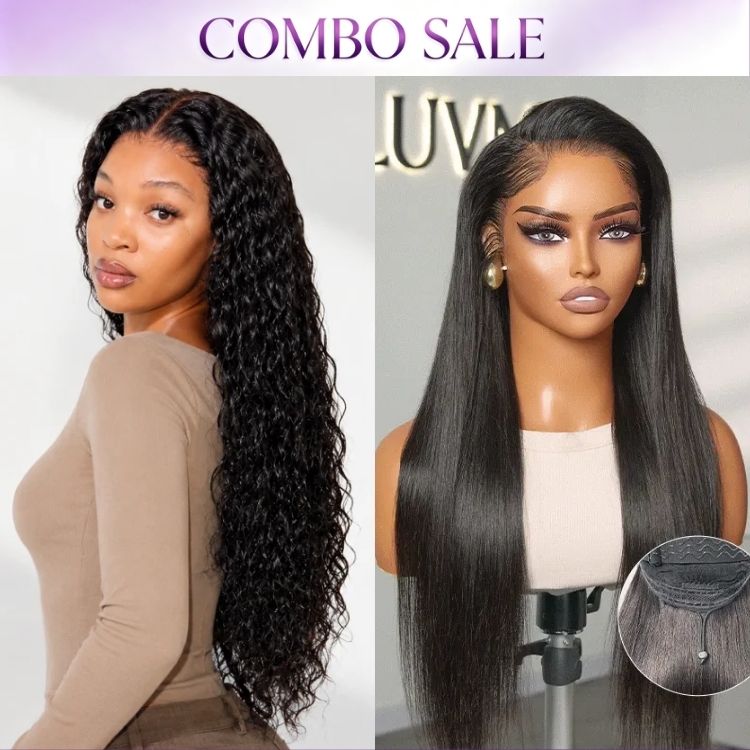 2 For 1 | PreMax 180% Density Water Wave Glueless Flexi-Fit Drawstring 13x4 Frontal Lace Fluffy Curly Wig+Pre-do Lagos Hairline Flexi Fit Invisi Drawstring Cap Silky Straight Glueless 13x4 Frontal HD Lace Wig-03