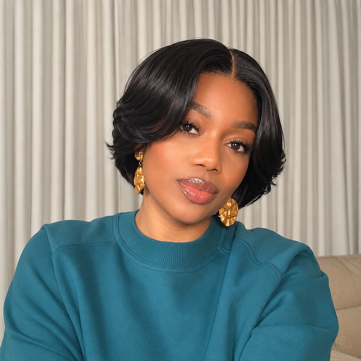 Worth I Mature Boss Style Affordable Closure Lace Short Pixie Cut Mid Part Wig 100% Human Hair-04