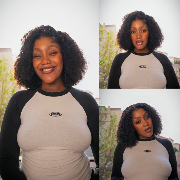 [judy_logan01]'s Special Link Pre-do Lagos Hairline Flexi Fit Invisi Drawstring Cap 250% Density Natural Black Jerry Curl Glueless 13x4 Frontal HD Lace 14 inches Wig Pre-Cut Lace-01