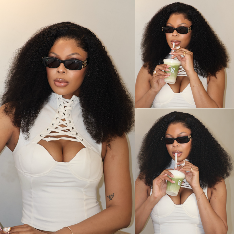 [shai_lethabo]'s Special Link VolumeMAX™ 250% Density Flexi Fit Invisi Drawstring Cap Glueless 13X4 Frontal Lace HD Lace Kinky Curly Wig-01