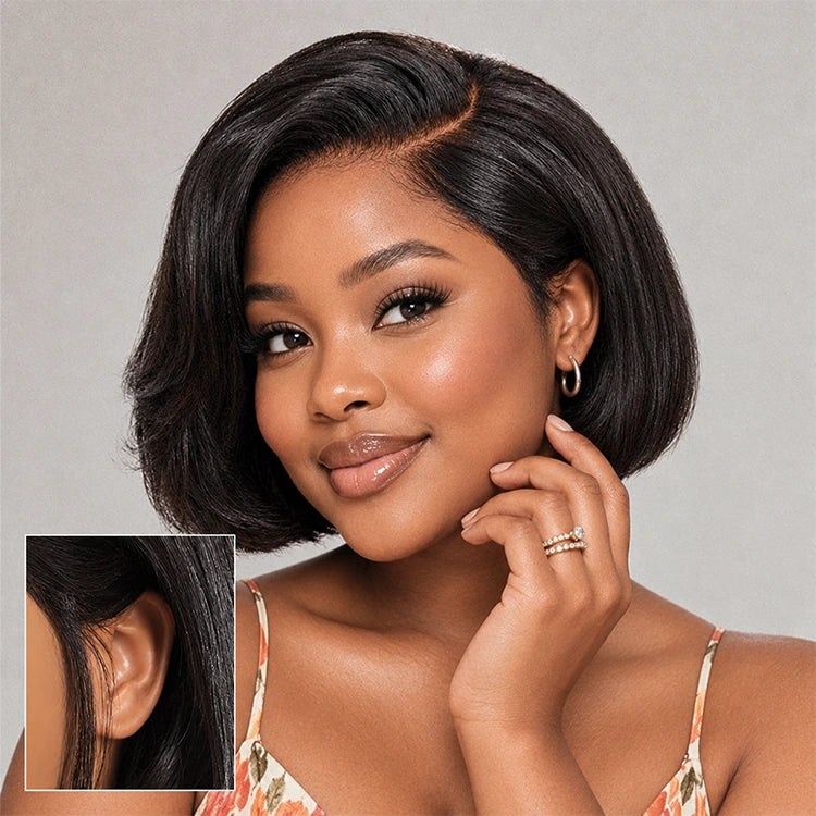 [_samiey__]'s Special Link 180% Density Sleek Short Bob Minimalist HD Lace Wig Pre-cut Lace All-Day Comfort Cap 8 inches-03