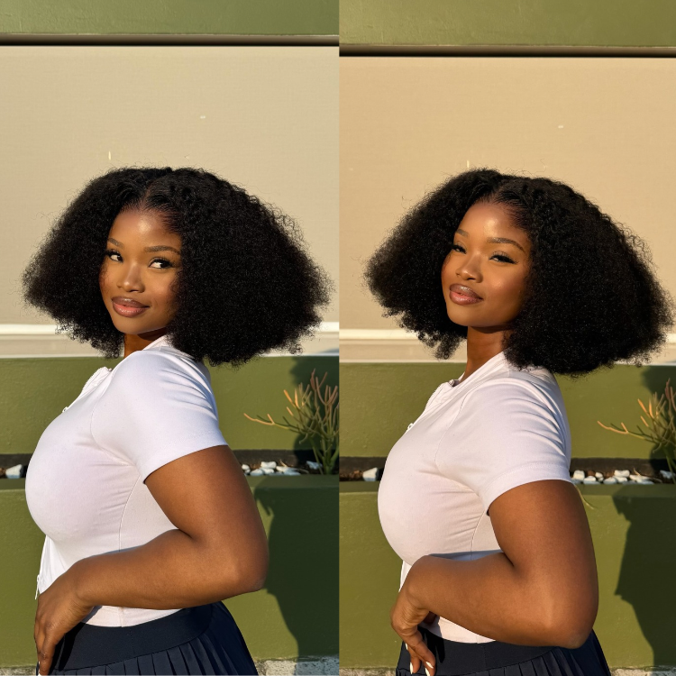 [thandolwethu_nkomo]'s Special Link Pre-do Lagos Hairline Flexi Fit Invisi Drawstring Cap 250% Density Natural Black Jerry Curl Glueless 13x4 Frontal HD Lace 14 inches Wig Pre-Cut Lace-01