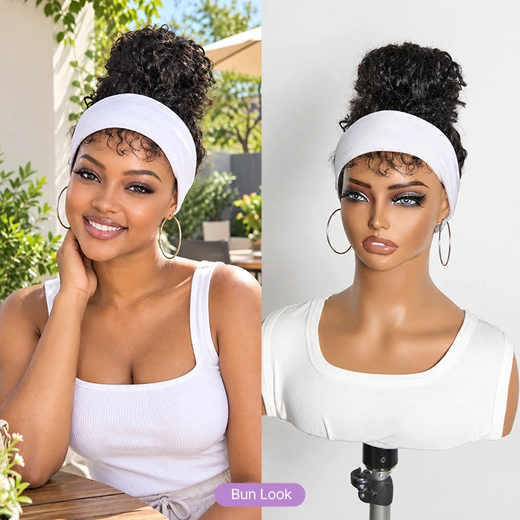 Beginner Friendly Water-Wave Wet and Wavy Headband Wig with Integrated Cooling Silk Headband, Effortless Wet-to-Dry Transformation (Get 2 Free Headbands)-05