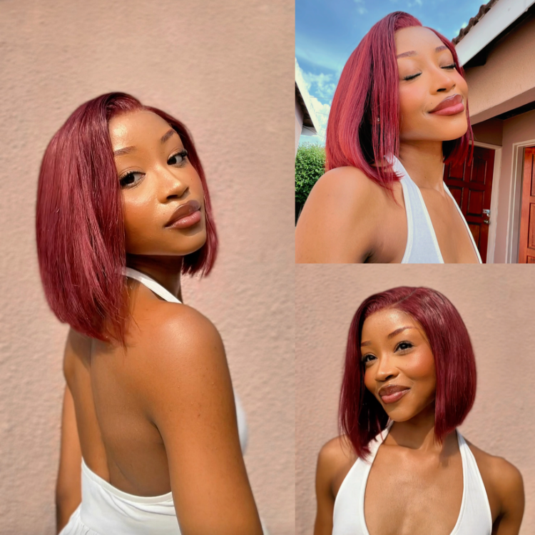[mayenzikay]'s Special Link PreMax Wigs - Ready to Go 180% Density Burgundy Glueless Minimalist HD Lace Short Bob Wig Pre-Cut Lace-01