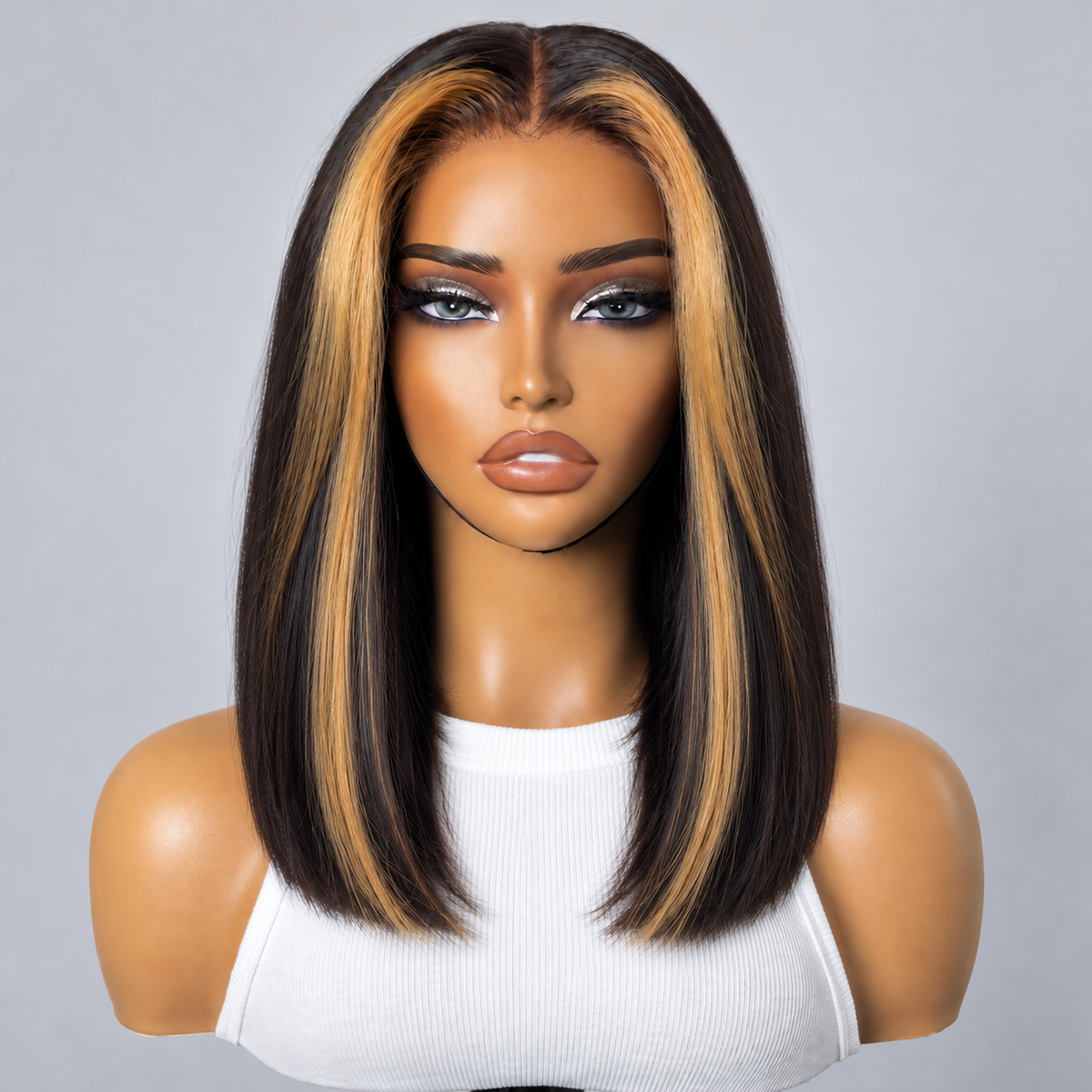 OUTLET | Face-framing Blonde Highlight Layered Cut Loose Body Wave 2x6 Closure Lace Wig-SA ONLY-01