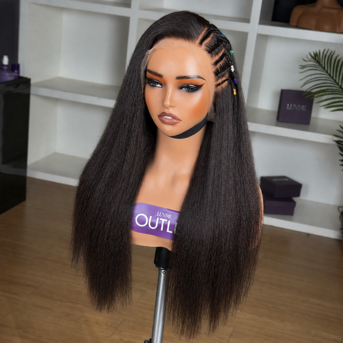 OUTLET | Braids Yaki Straight 13x4 Frontal HD Lace Wig-SA ONLY-01