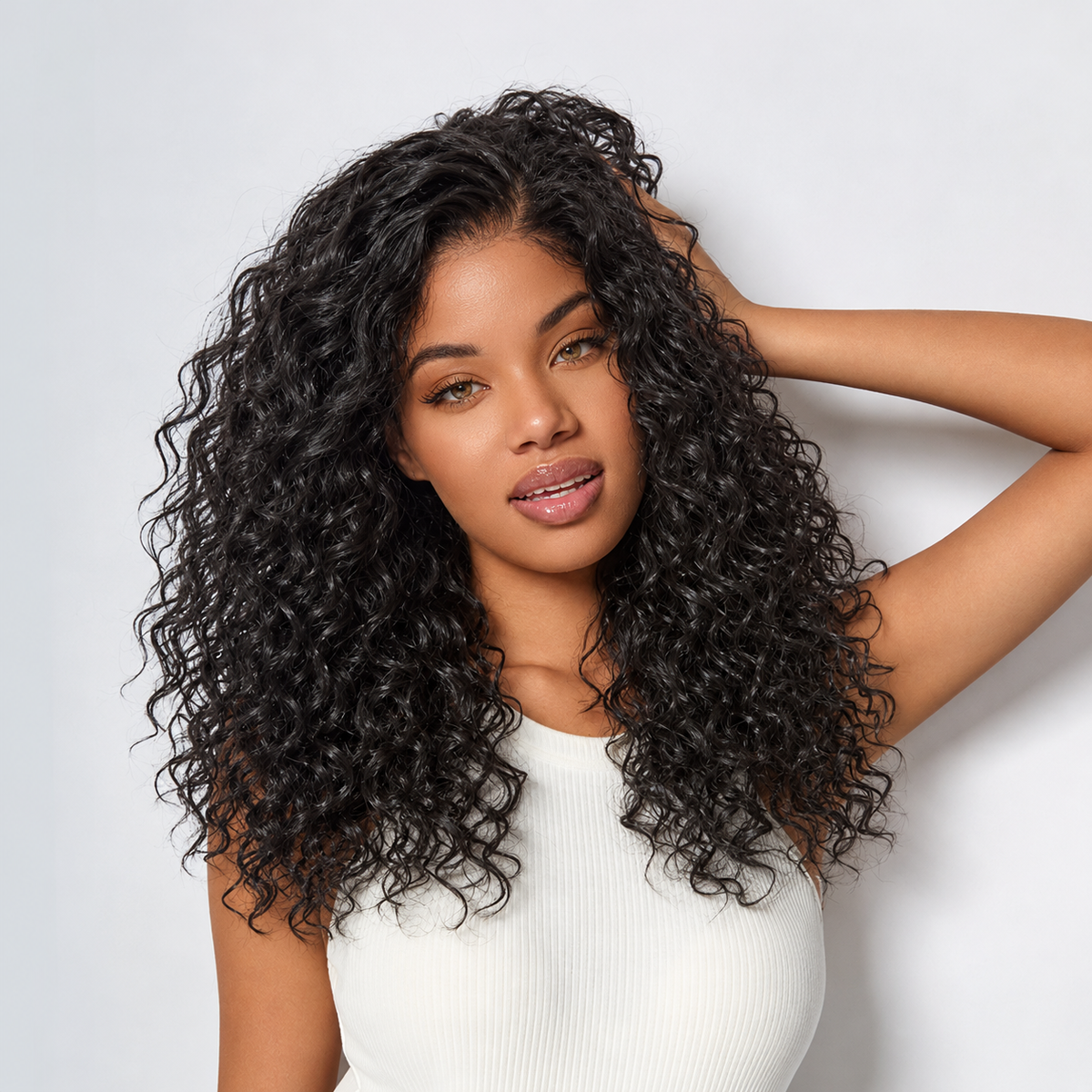 OUTLET | Natural Black Water Wave 5x5 Closure Lace Glueless Wig-SA ONLY-01