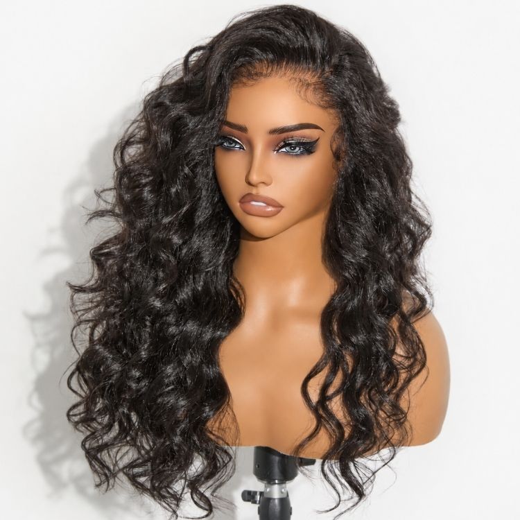 OUTLET | 4C Edges | Kinky Body Wave 7x6 Closure Lace Side Part Wig 100% Human Hair-SA ONLY-01