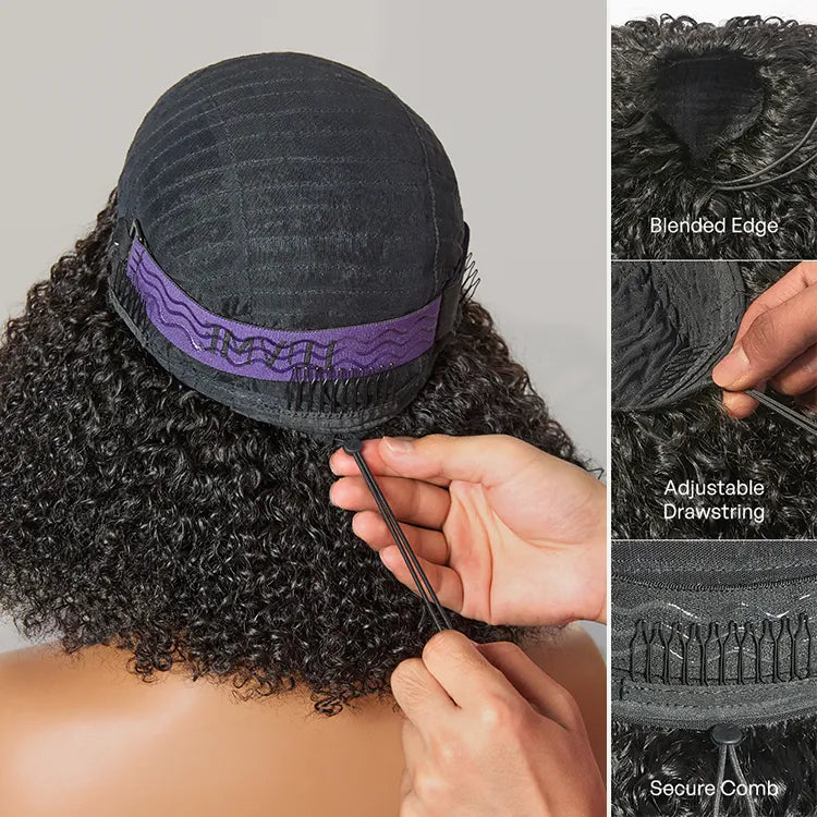 [keneilwe.__]'s Special Link VolumeMAX™ 300% Density 3-In-1 Half Wig Fluffy & Full Kinky Coils Glueless Flexi-Fit Drawstring-08