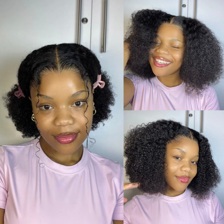 [ohstha_]'s Special Link Pre-do Lagos Hairline Flexi Fit Invisi Drawstring Cap 250% Density Natural Black Jerry Curl Glueless 13x4 Frontal HD Lace 14 inches Wig Pre-Cut Lace-01