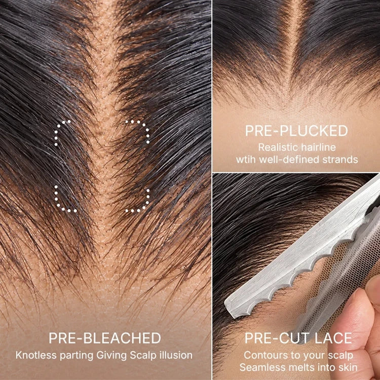 PreMax Wigs | ReadytoGo 4x4 Closure Regular Lace & 5x5 Closure HD Lace Blunt Cut Bob Wig Bone Straight-22