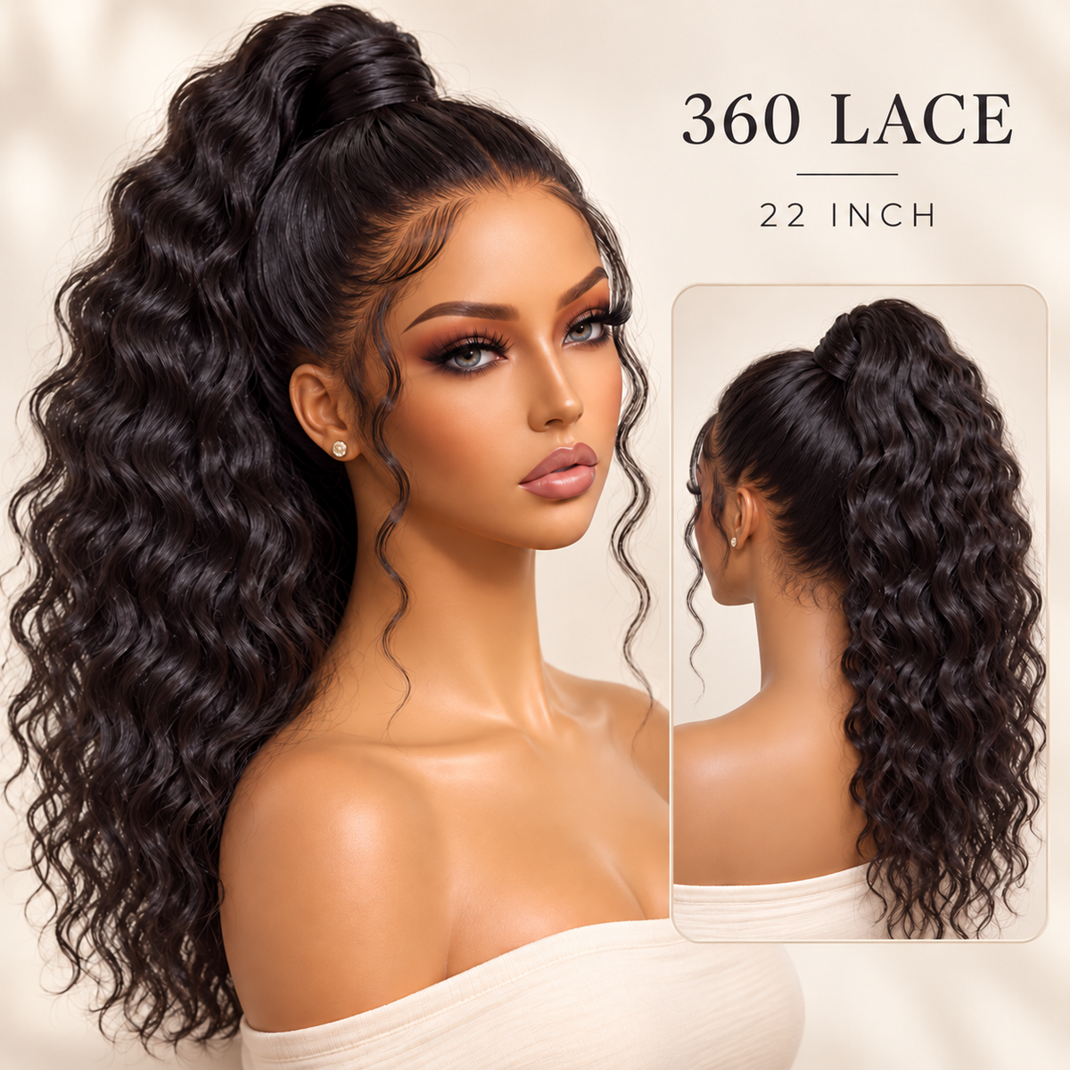 OUTLET I Retro Trends Ocean Wave  360 Undetectable Lace Wigs -SA ONLY-04