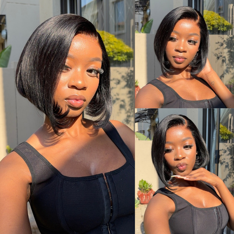 [tsa.gunna_]'s Special Link 180% Density Sleek Short Bob Minimalist HD Lace Wig Pre-cut Lace All-Day Comfort Cap 8 inches-01