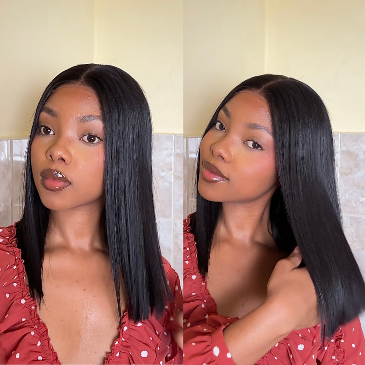 [nonny_langa]'s Special Link Vietnamese Hair Super Double Drawn Silky Straight Bob Wig Flexi-Fit Drawstring Cap 5x5 Closure Lace-01
