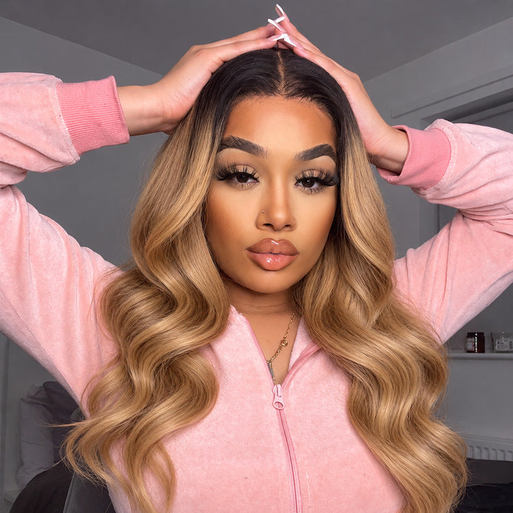 Worth | Ombre Brown Loose Body Wave 13*4 Lace Wig-01