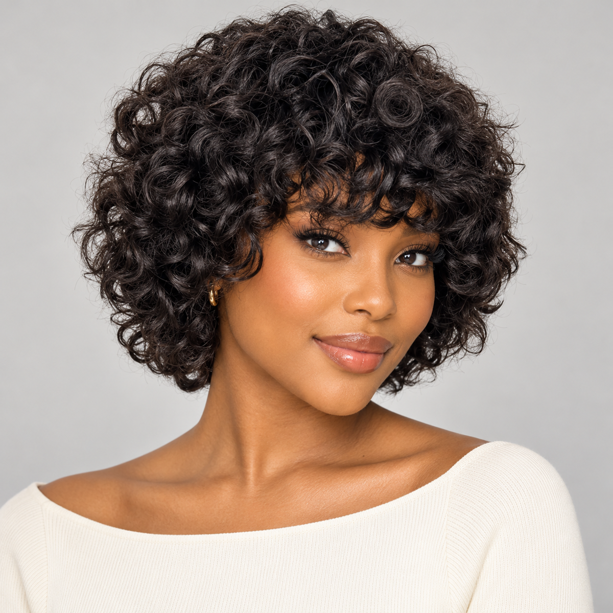 Special Deal | Throw On & Go Water Wave Glueless Short Wig with Bangs-01