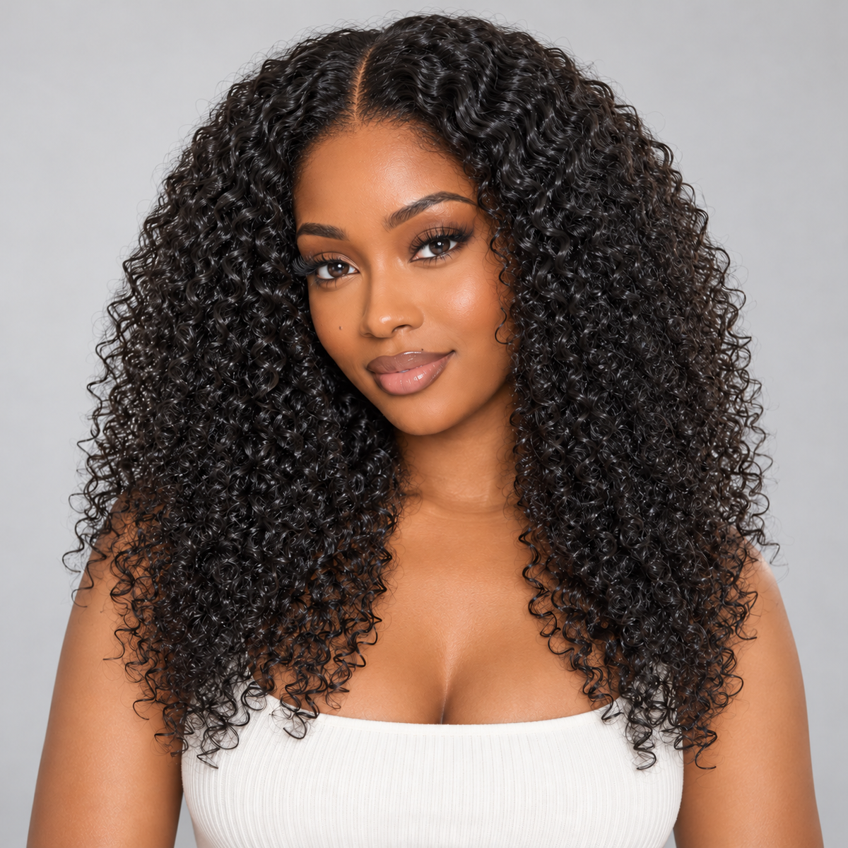 OUTLET I VolumeMAX™ 220% Density Beginner Friendly Glueless 5x5 Closure Pre-Cut Lace Afro Curly Wig Flexi-Fit Drawstring Cap-SA ONLY-18