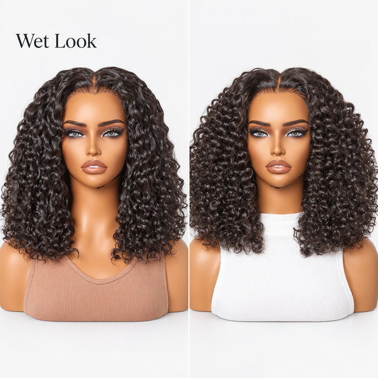 VolumeMAX™ 220% Density Beginner Friendly Glueless 5x5 Closure Lace HD Lace 14 Inches Curly Wig-27