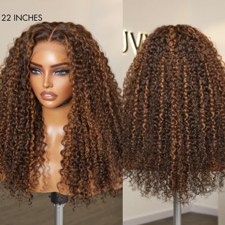 Worth | Stunning Mix Color Curly 13x4 Frontal Lace Wig-05