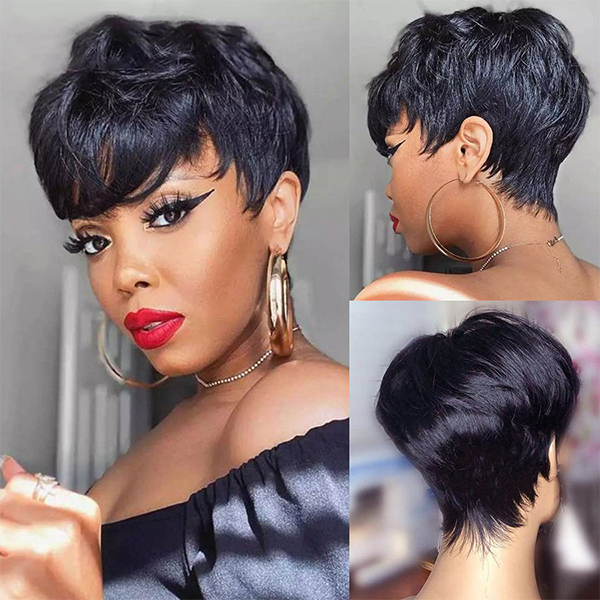 Boss Lady Pixie Cut Glueless Human Hair Wig-01