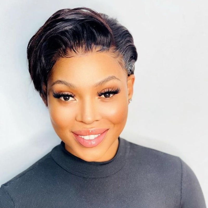 ReadytoGo Pixie Cut Glueless 13x4 Frontal Lace Wig Side Part-08