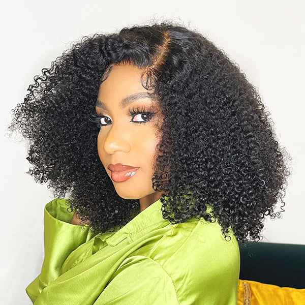 ReadytoGo Afro Kinky Curly 5x5 Closure Lace Glueless S Part Wig