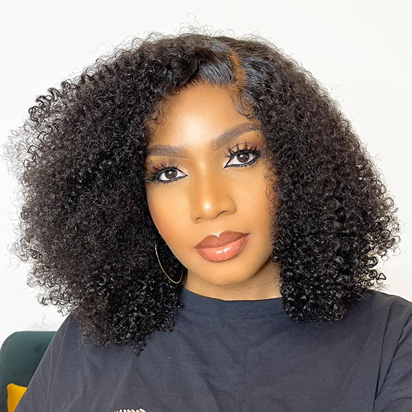 ReadytoGo Afro Kinky Curly 5x5 Closure Lace Glueless S Part Wig