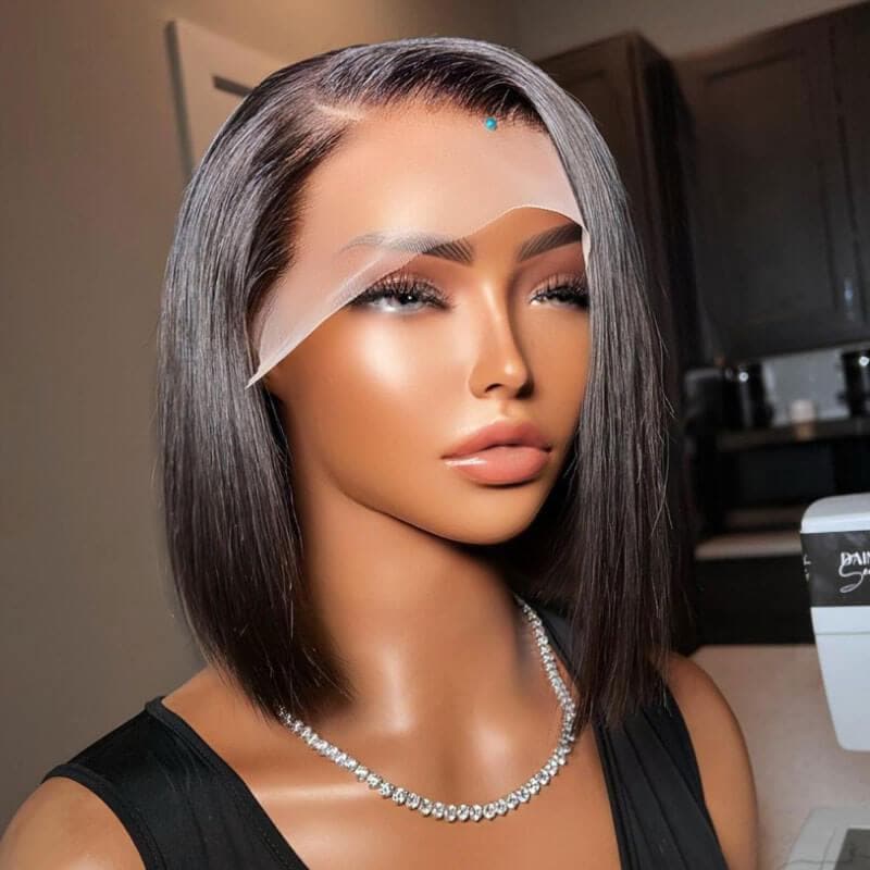 ReadytoGo New Launch Glueless Bob Frontal T Part Lace Wig| PrePlucked+KnotsBleached-03