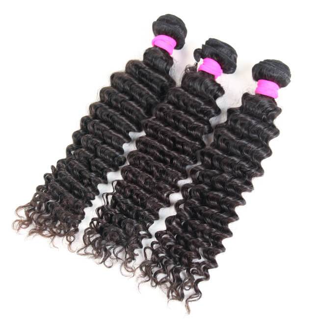 3pcs Body Wave / Water Wave / Deep Wave / Loose Wave / Straight 100% Virgin Human Hair Bundles-12