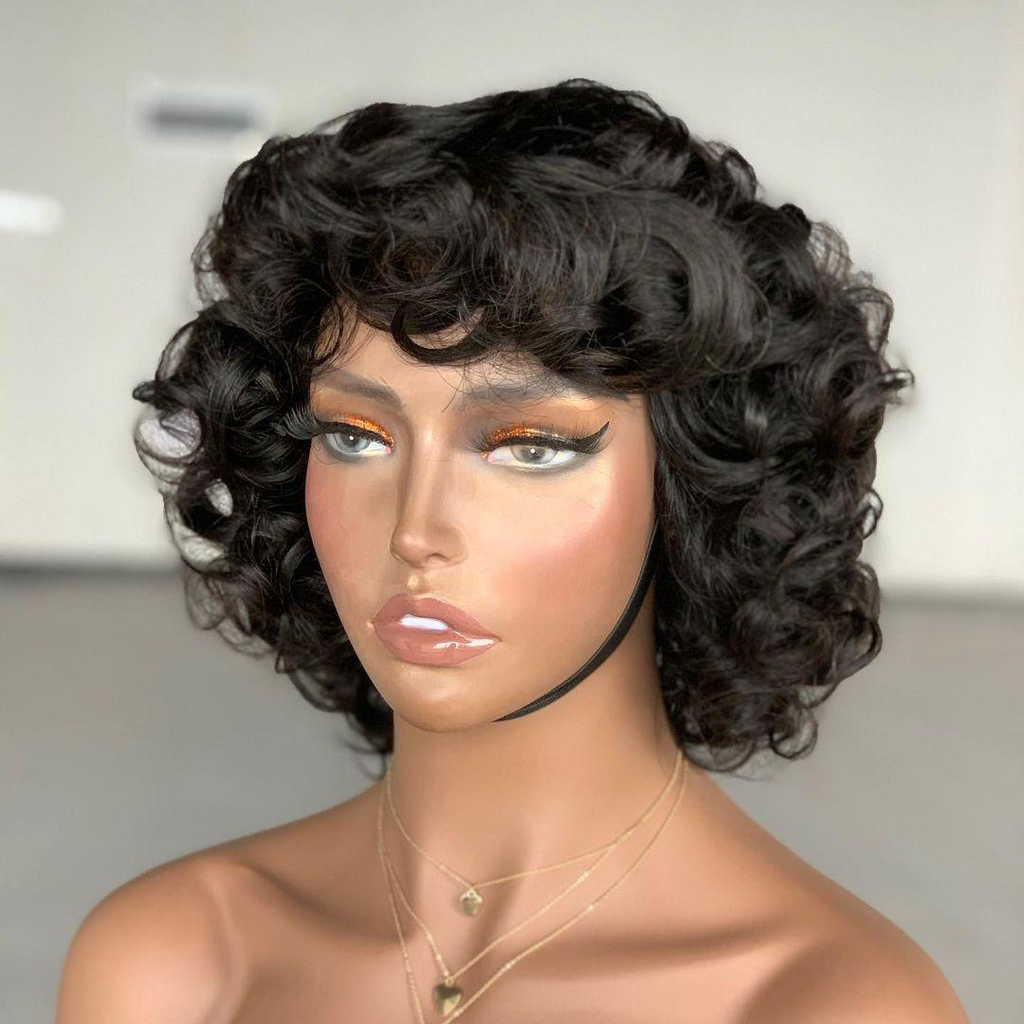 Worth | Flower Curl Full Bang Wig 10 inches