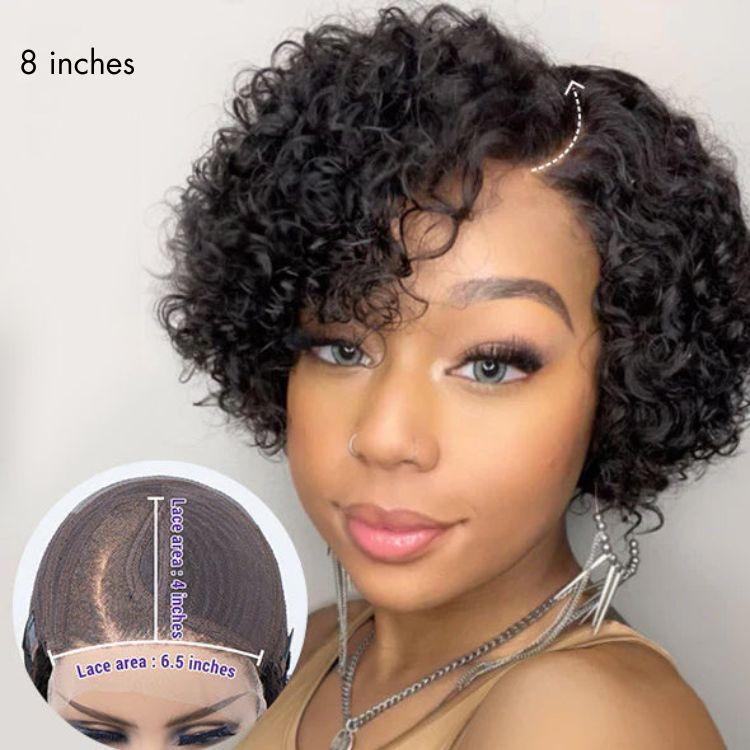 Worth | Trendy Short Cut Curly Minimalist HD Lace Glueless Side Part Wig 100% Human Hair-04