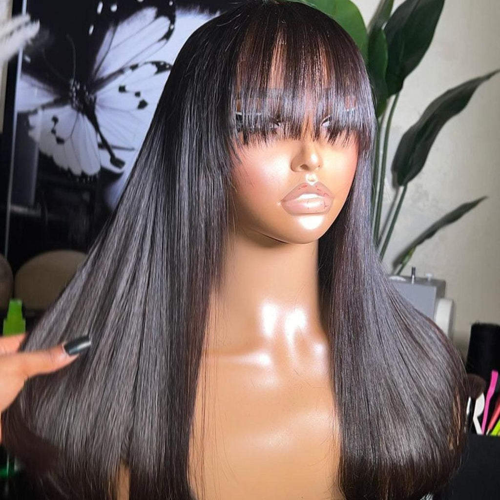 Wispy Bang Straight 13*4 Frontal Lace Wig