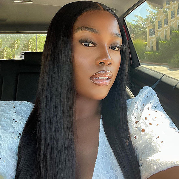 Worth | Silky Straight 5x5 Undetectable Invisible Lace Glueless Closure Lace Wig | Real HD Lace-03