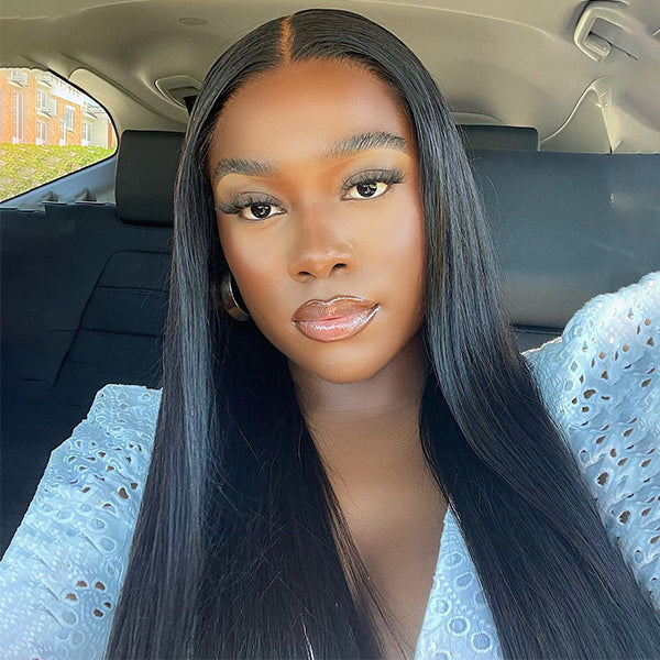 Worth | Silky Straight 5x5 Undetectable Invisible Lace Glueless Closure Lace Wig | Real HD Lace-04