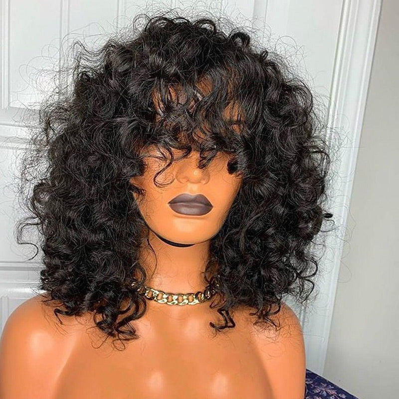 Worth | Super Double Drawn High Density Posh Curl Wig With Bangs